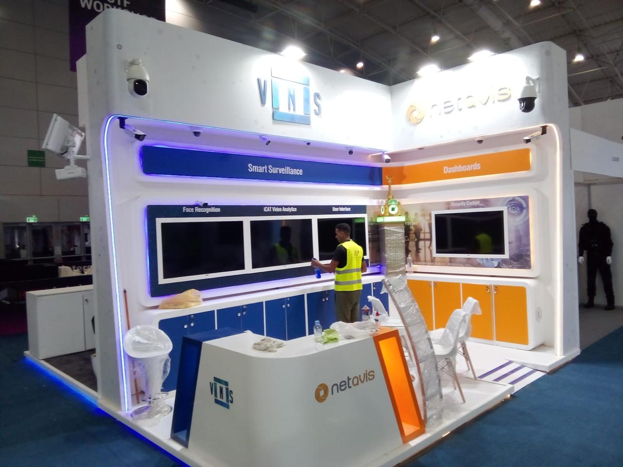 Exhibition and booth setup